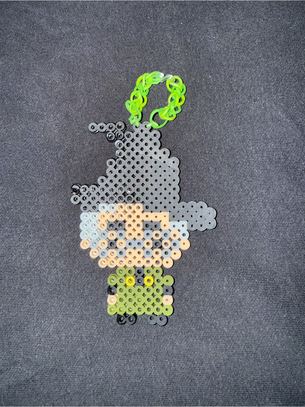 Professor Mcgonagall- Green, White, Grey, & Black Keychain